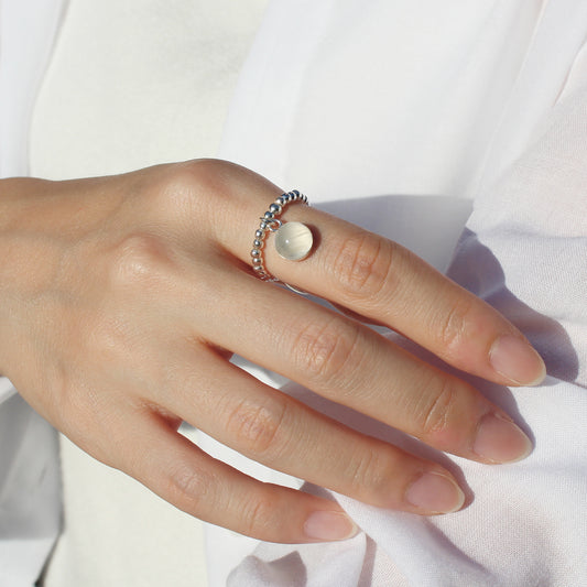 Custom Pet Memorial Jewelry Pendant Dog Cat Fur hair keepsake Ball Ring