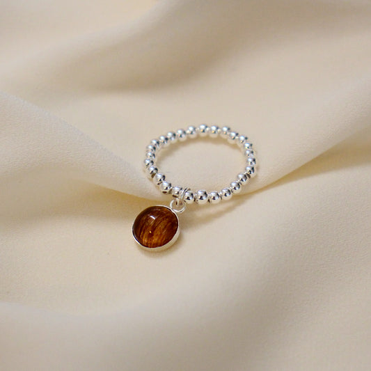 Custom Pet Memorial Jewelry Pendant Dog Cat Fur hair keepsake Ring